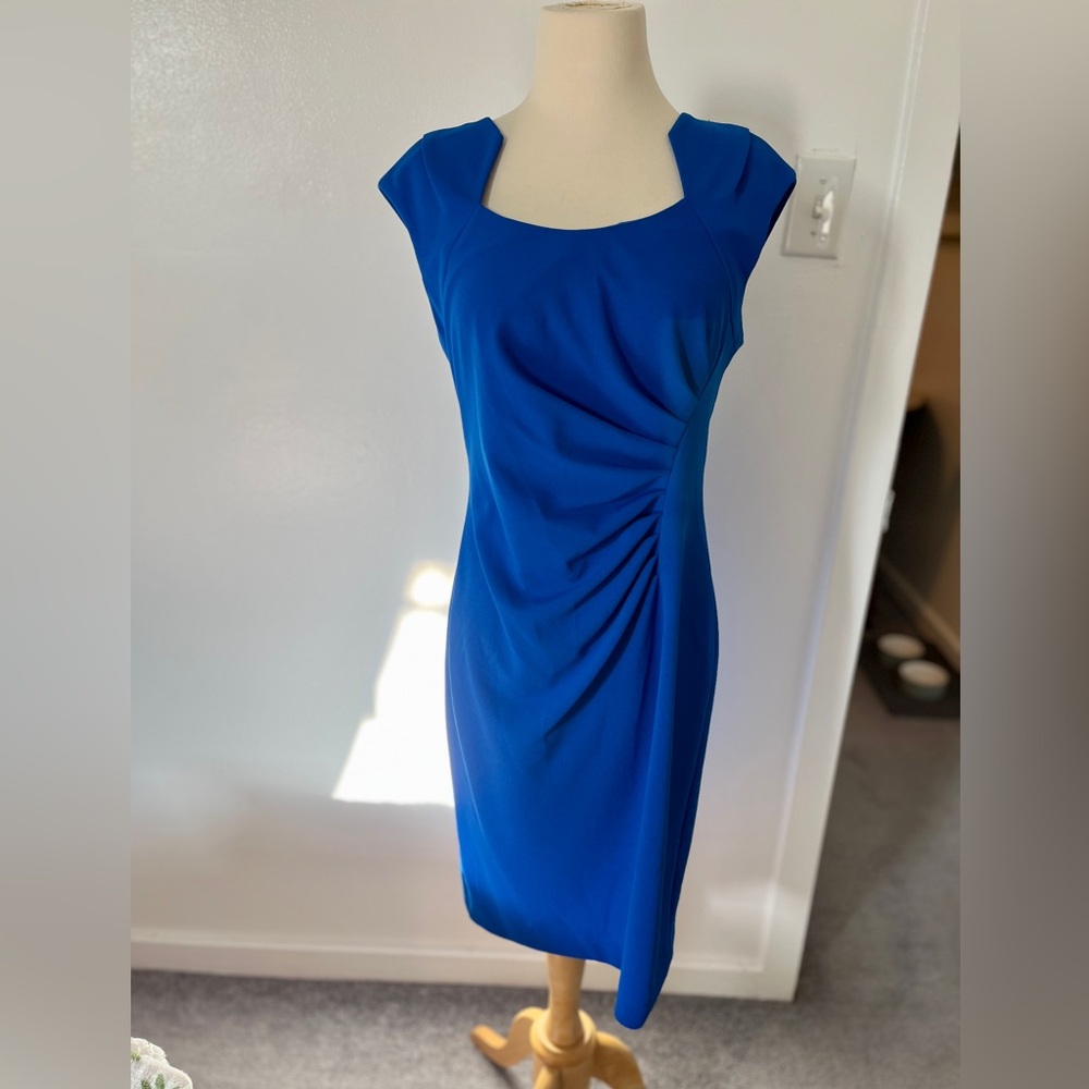 Calvin Klein Cobalt Blue work dress size 8